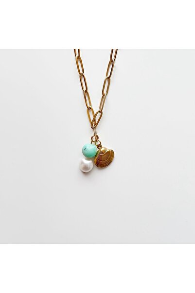 Boise Atelier Chrysoprase Steel Necklace |   Steel Necklace