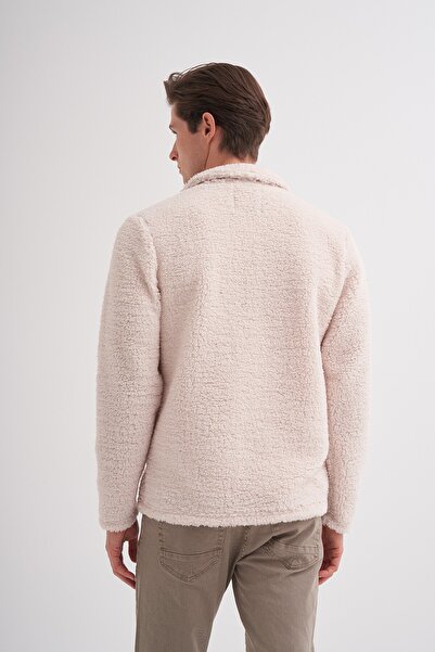 Cazador Erkek Shadow Regular Fit Kürklü Dik Yaka Sweat Hırka