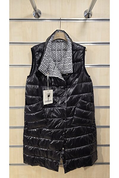 Park Moda Vestă lungă matlasată cu două fețe