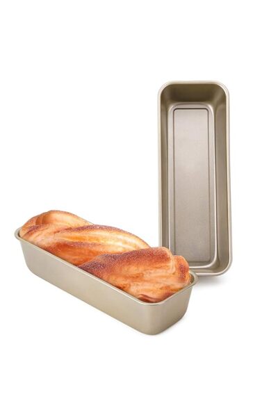Generic Beasea Long Loaf Pan, 12x4 Inch Rectangle Bread Loaf Pan Set of 2, No...