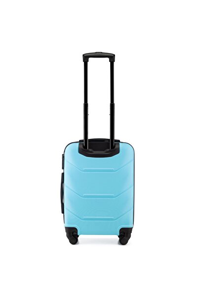 zagatto Troler Cabina, Albastru, 55x40x20 cm, Troller, Bagaj de mana, Valiza Cabina, 4 Roti, Cifru, ABS