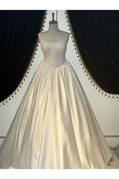 Miss Monalisa Moda Miss Monalisa Gelinlik Korsaj Saten Etek