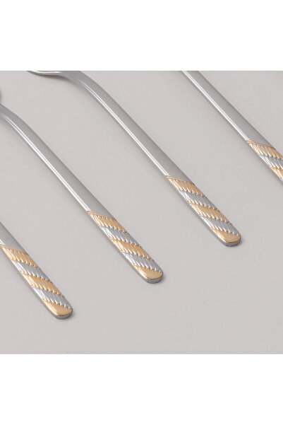 Pentola stainless steel cake fork set 6pcs with mirror polish 2.5mm