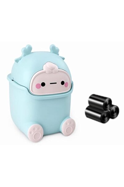 Generic Trash Can, Cute Desktop, with 150 Trash Bags, Mini Garbage Bin with F...