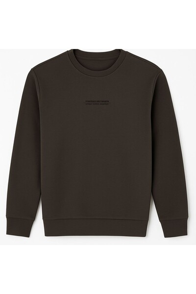 TOMMY LIFE Men's Garson S-Shirt O Neck Anthracite Color Sweatshirt Anthracite T18Eg-11322-Anthracite