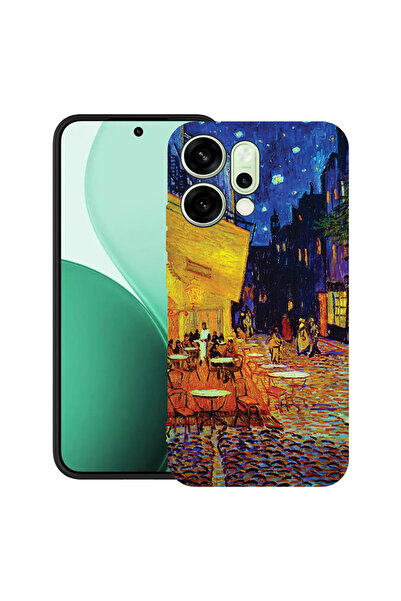 bestcase Carcasă ultra subțire TPU pentru Oppo Reno14 5G, Terasa Van Gogh Caf...