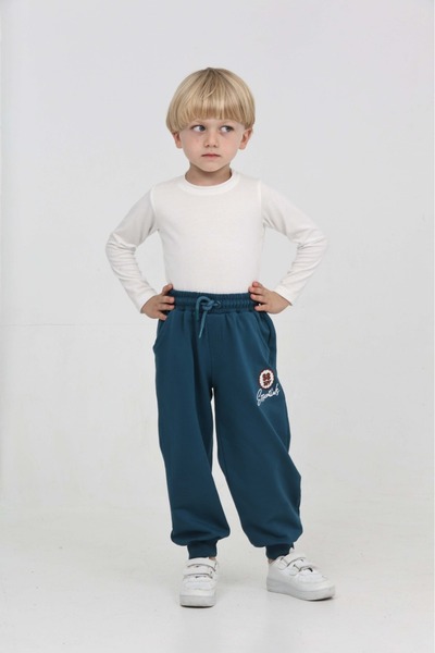 Toontoy Boy's 98 Embroidered Tracksuit Bottom