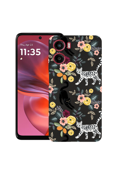 bestcase Carcasă ultra subțire TPU pentru Motorola Moto G06, model pisică, 20...
