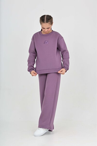 Toontoy Girl's Tonsureton Embroidered Tracksuit Set
