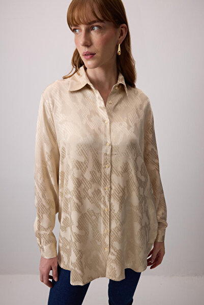 Touché Privé JAKARLI VİSKON GÖMLEK