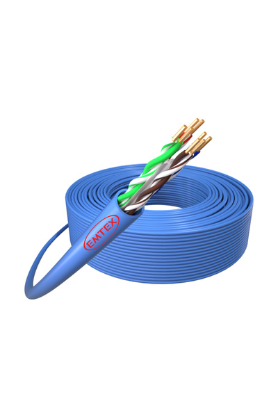 Home Cat6 24awg Network Cable Roll 305m Emtex Flexible
