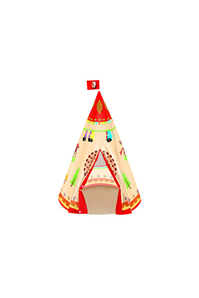 LeanToys Foldable play tent for children Tipi Indian Style 105 x 160 cm