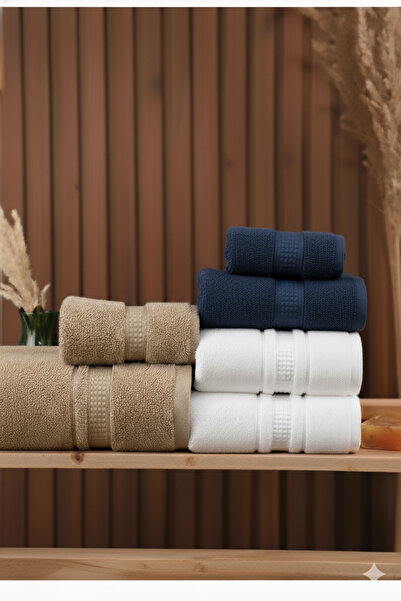 Özdilek 6 Adet Colourist Havlusu 30x50 cm lacivert/toprak/beyaz
