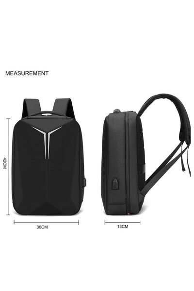 Arabest حقيبة ظهر للكمبيوتر المحمول، حقيبة كمبيوتر محمول مقاومة للماء للسفر والعمل، حقيبة كمبيوتر محمول للألعاب (رمادي)