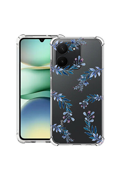 bestcase Carcasă antișoc pentru Xiaomi Redmi 15C 4G (171 mm), flori albastre,...