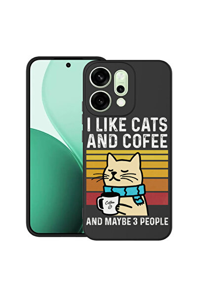 bestcase Carcasă ultra subțire TPU pentru Oppo Reno14 5G, pisici și cafea, 20...