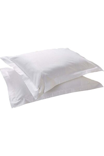 Hotel Linen Klub 2PC Oxford King Pillowcase Set – 350TC 100% Cotton Sateen, White 50x90cm
