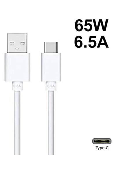 OPPO Realme Superdart 65W 6.5A Super Vooc Type-C Uyumlu Şarj ve Data Kablosu