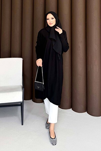 Melike Tatar Μακρύ πλεκτό τουνίκ 70-2096