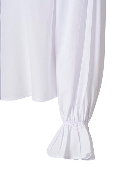FACETTE Kolu Volanlı Shirt White