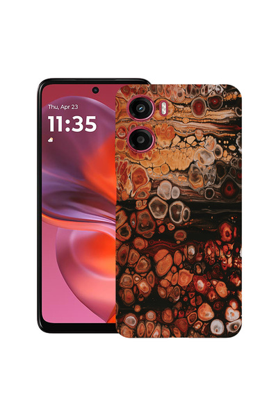 bestcase Carcasă ultra subțire TPU pentru Motorola Moto G06, model lemn, 2082906 B 895