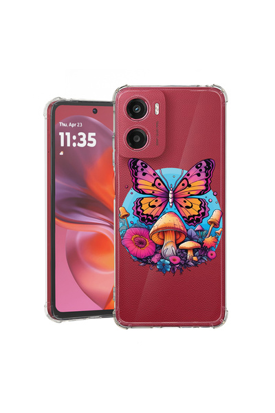 bestcase Carcasă antișoc pentru Motorola Moto G06, Dream Colors - Fluture, 20...