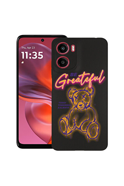 bestcase Carcasă ultra subțire TPU pentru Motorola Moto G06, Ursuleț de pluș ...