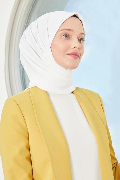 Levidor Λευκό μεταξωτό φουλάρι Medina