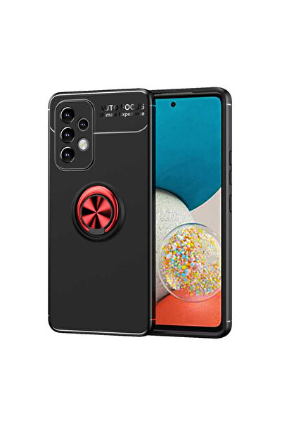 No7tech غطاء حماية لهاتف جالاكسي A33 5G من JoieCreatif Ravel - أسود-أحمر