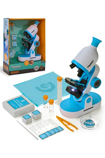 Discovery مجموعة مجهر Mindblown للأطفال - مختبر STEM مكون من 41 قطعة مزود بإضاءة مدمجة (للأعمار من 8 سنوات فما فوق)