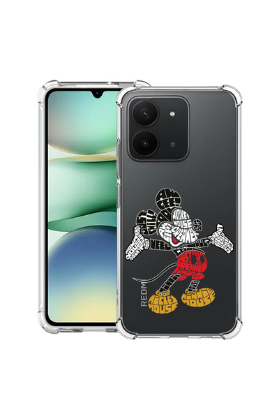bestcase Удароустойчив калъф за Xiaomi Redmi 15C 4G (171 мм), калиграфия Мики...