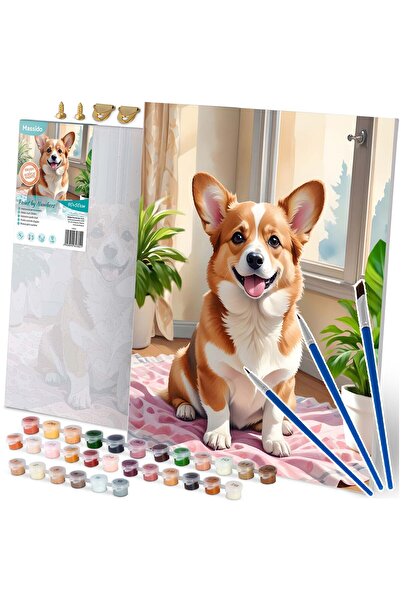Other Paint by number picture 40x50 cm Massido Corgi Dog