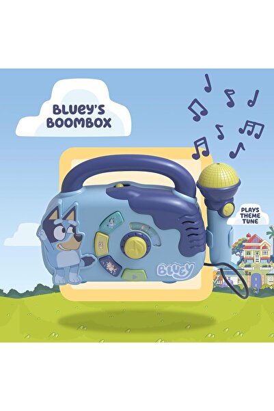 bluey بوم بوكس - لعبة موسيقية تفاعلية مزودة بميكروفون وأضواء وامضة (للأعمار م...