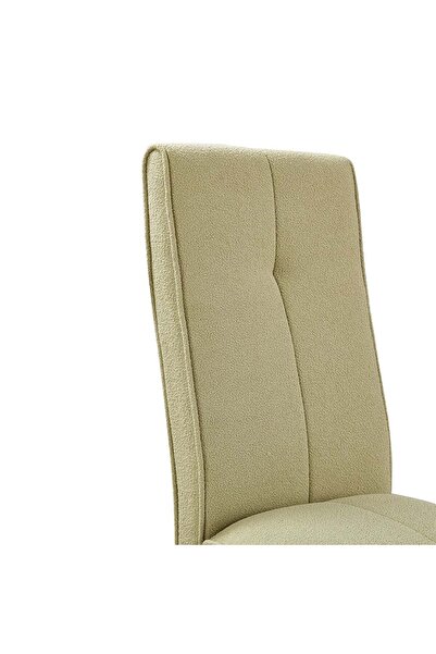 Danube Home Kensley Dining Chair Set of 2 - Pista Green Upholstered Solid Wood, 2-Year Warranty, 48x65x104cm