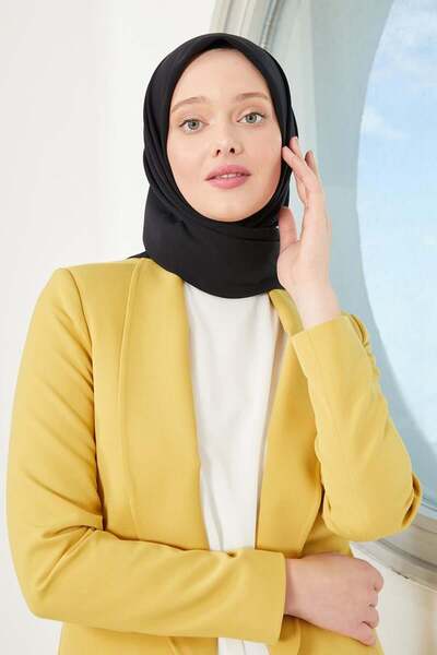 Levidor Black Medina Silk Scarf