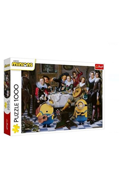 Trefl Puzzle 1000 piese – Tablou Renastere cu Minions, 68, 3×48 cm, Premium Q...