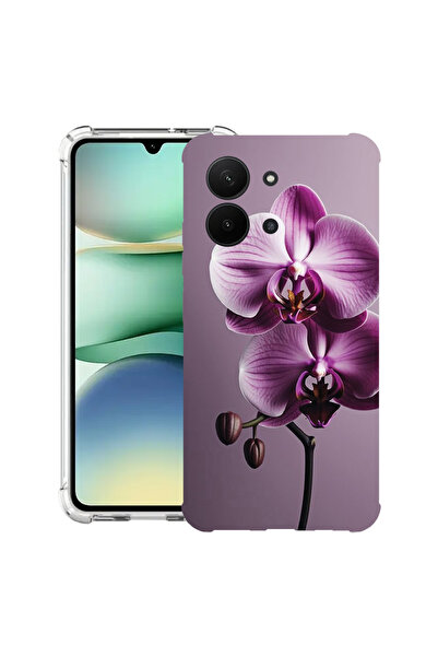 bestcase Удароустойчив калъф за Xiaomi Redmi 15C 4G (171 мм), Розова орхидея,...