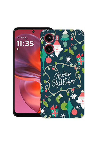 bestcase Carcasă ultra subțire TPU pentru Motorola Moto G06, Crăciun fericit,...