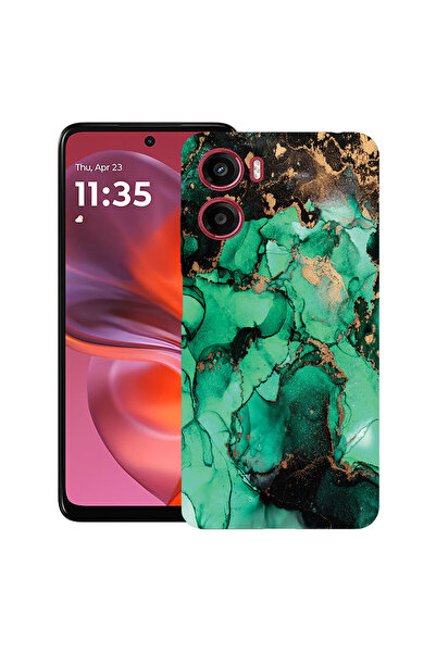 bestcase Carcasă ultra subțire TPU pentru Motorola Moto G06, marmură închisă,...