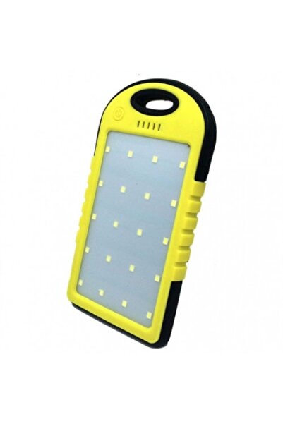KATHODE Baterie externă Power Bank cu încărcare solară și lumină LED, 22800 mAh, 2 x USB, lanternă cu 20 LED-uri