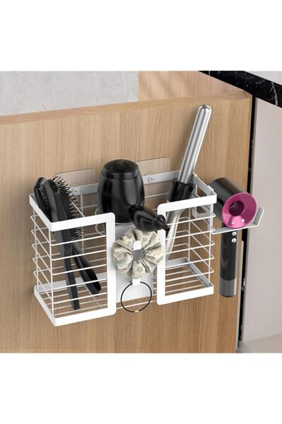 Generic FUNKYLEE Hair Tool Organizer, 3 in 1 Metal Bathroom Blow Dryer Organi...
