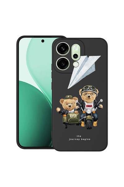 bestcase Carcasă ultra subțire TPU pentru Oppo Reno14 5G, Teddy On The Road, ...