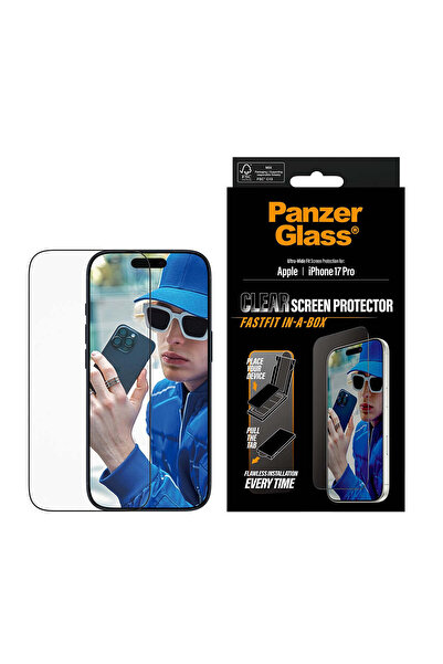 Panzer Glass PanzerGlass® Screen Protector w. Black Frame iPhone 17 Pro | Ult...