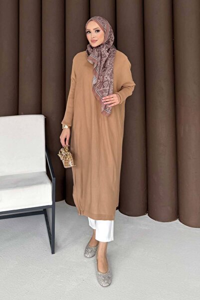 Melike Tatar Μακρύ πλεκτό τουνίκ 70-2096