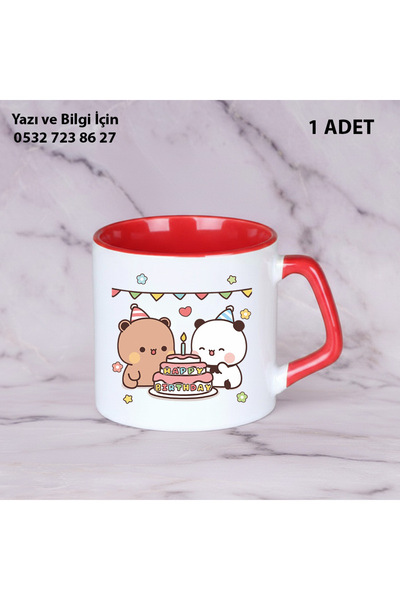 Ceymas Hediyelik Dudu Bubu Hediyelik Kupa Bardak Kişiye Özel İsim Yazılır Kal...