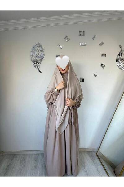 Yüsra Collection طقم فستان ليزا وسوفلي طويل مكون من قطعتين