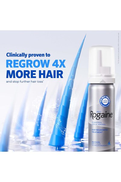 Rogaine 5% Minoxidil Foam for Men Hair Regrowth (3-Month Supply)