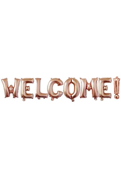 Danex Set baloane folie metalică „BUN VENIT!” 40 cm, roz