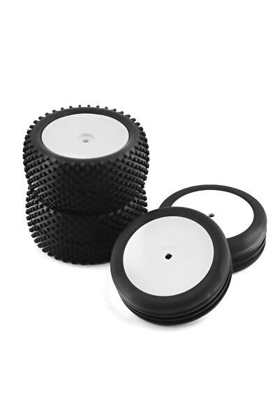 Choice 4pcs 1/10 Off-road Tires Buggy Wheel Tyre 12mm Hex for 1:10 RC Car SRX2 SRX4 Tekno yokomo Model Toys
