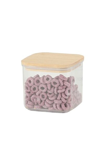 DAMUR Food Storage Box, Container Type Box, Cereal Box, Plastic, Bamboo Lid, ...